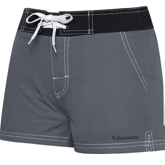 Meegsking Women Quick Dry Swimwear Trunks Sports Board Shorts with Soft … - Picture 8 of 10